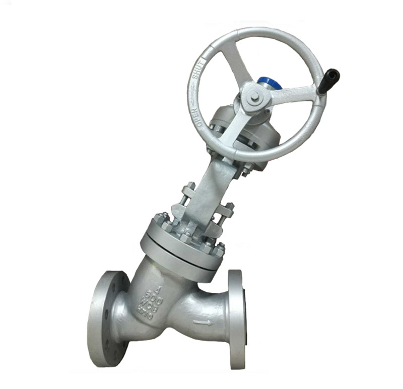 600LB Y Type Globe Valve,WCB,4 Inch,Gear Box