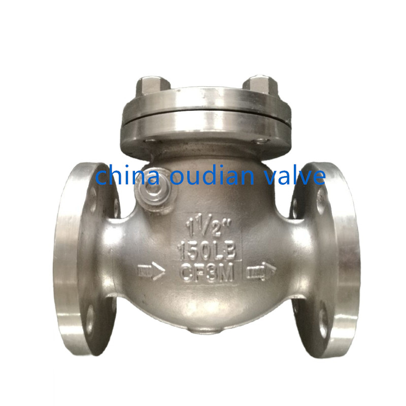150LB CF3M Swing Check Valve,DN40,RF End