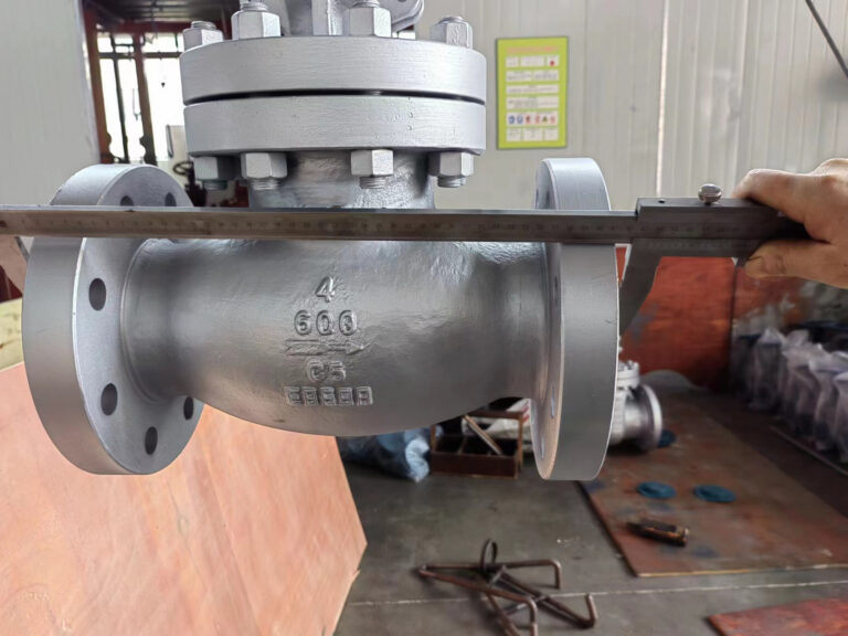 ASME B16.10 valve face-to-face and end-to-end dimensions verification in an industrial piping workshop