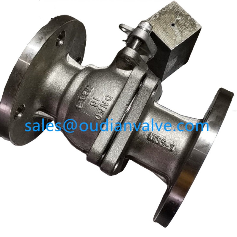 ASTM A494 M35-1 Ball Valve,PN16,DN50,Flange End